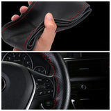Auto Leather Car Steering Cover Skidproof Braid with Needle and Thread