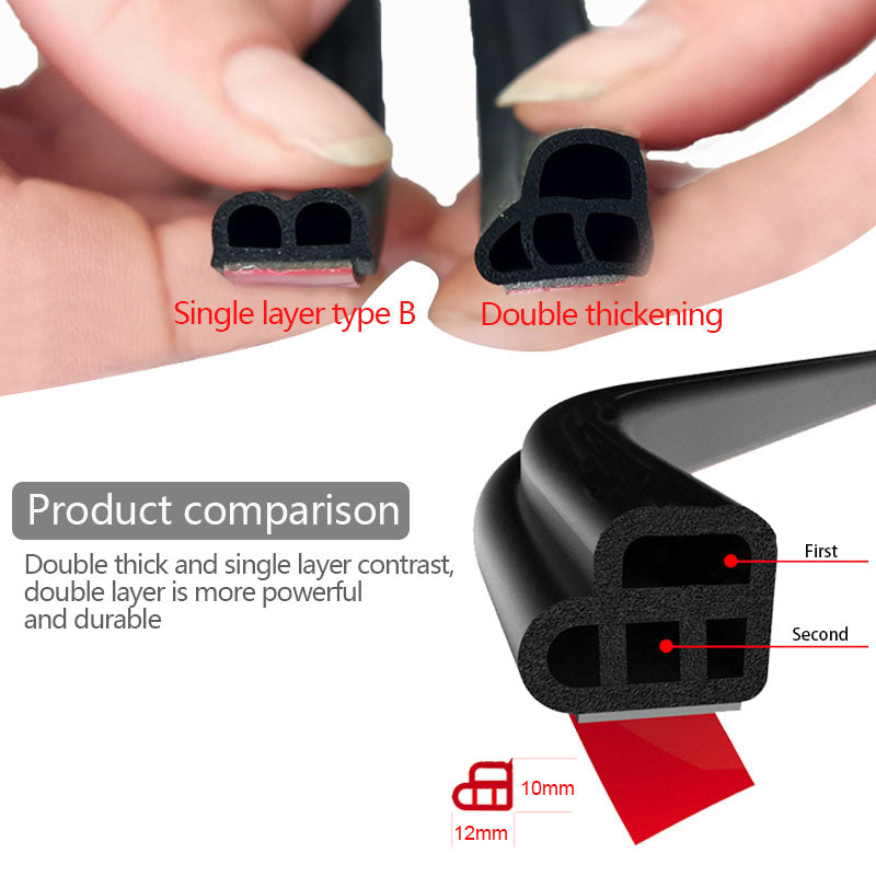 Car Door Rubber Seal Strips, 2/5/16/25 Meters |SEAMETAL6