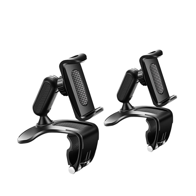 360 Degree Rotation Dashboard Cell Phone Holder for Car Clip Mount Stand Suitable for 4 to 7 inch Smartphones