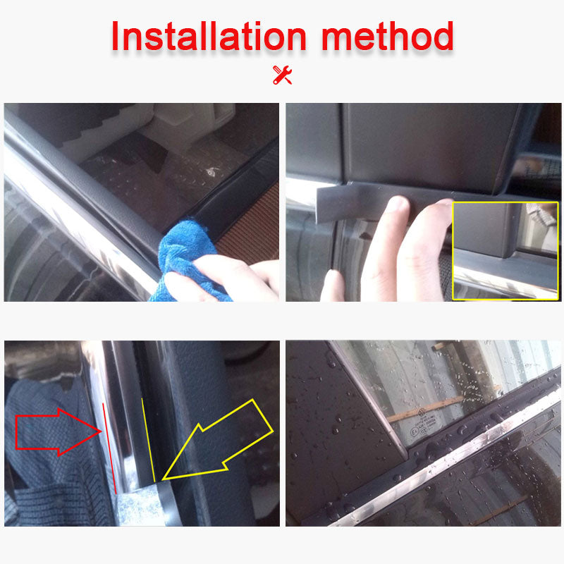Car Outer Window Seal Strip Waterproof Weather Strip Window Edge Sealant