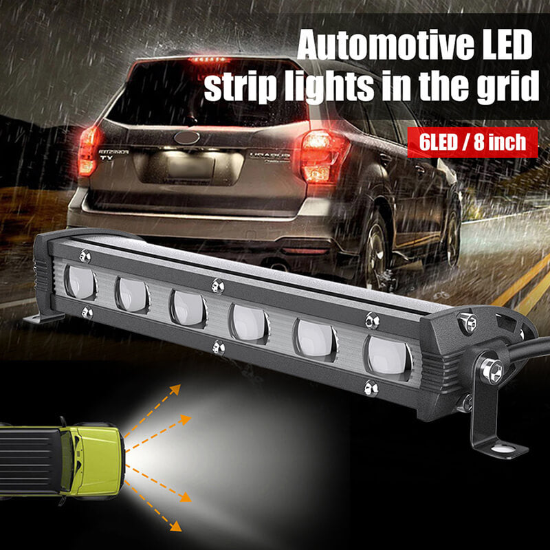 8 inch 60W LED Light Bar 12V 24V LED Bar 6000K Work Light Combo Spot Flood Fog Lamp