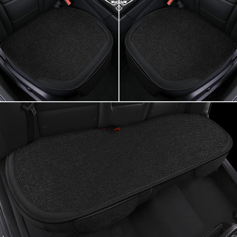 Linen Car Seat Covers Universal Flax Auto Chair Protector