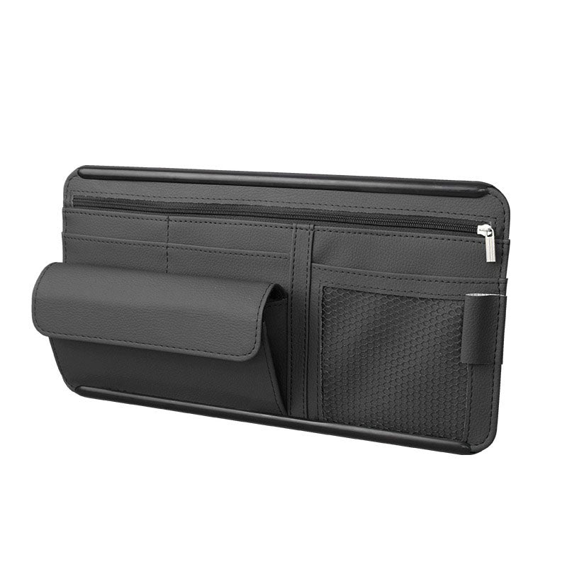 Car Sunshade Storage Bag Interior Auto Sun Visor for Glasses Card Pen