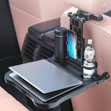 Car Auto Back Seat Folding Table Tray Food Drink Cup Holder Stand