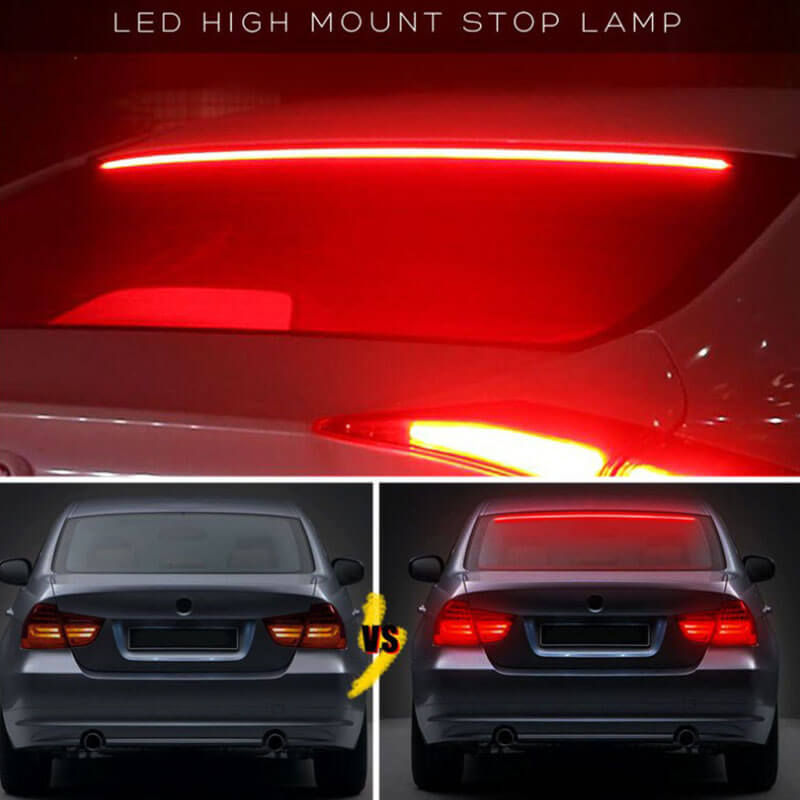 Car LED High Mount Stop Brake Light Warning Turn Signal Lamp Daytime Running Light Flashing Lamp