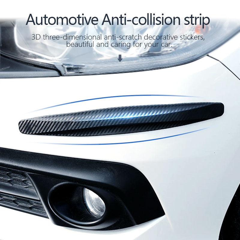 Car Carbon Fiber Front Rear Bumper Protector Corner Guard Scratch Sticker