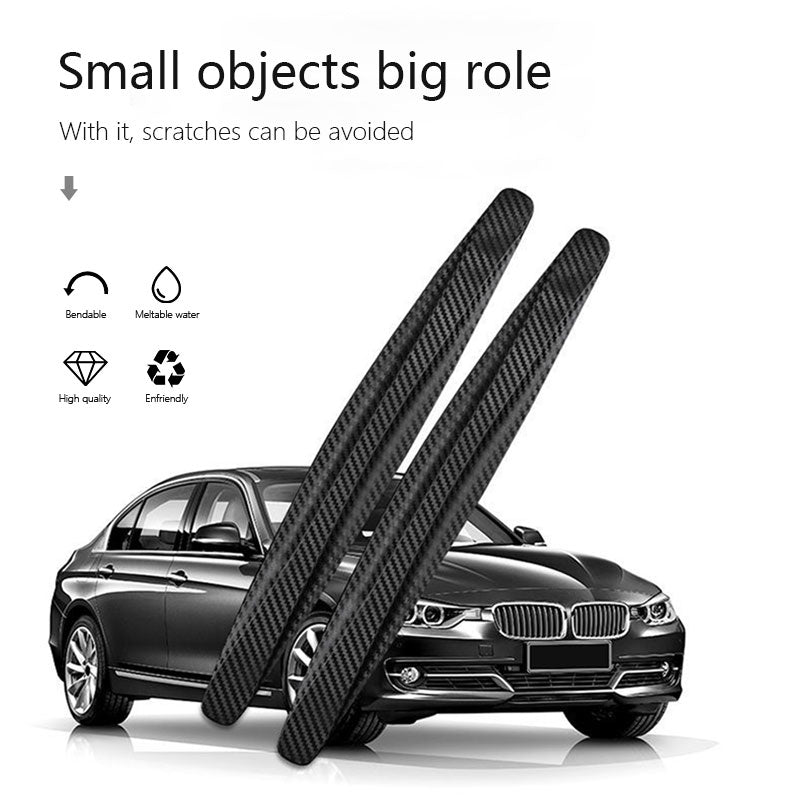 Car Carbon Fiber Front Rear Bumper Protector Corner Guard Scratch Sticker