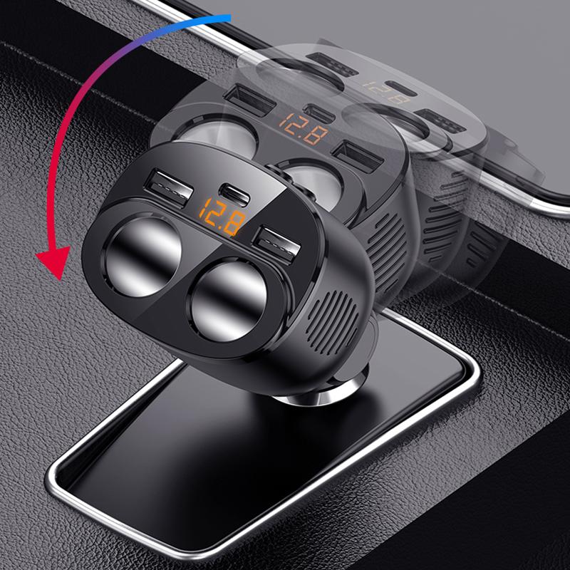 Car Charger 12V USB Socket Splitter Lighter Charger