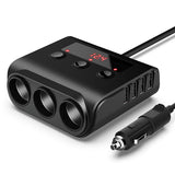 Car Cigarette Lighter 12V Auto Charger 4 USB Socket Splitter Universal