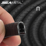 32ft Car Door Protector Edge Guards Strip Automotive Door Molding Trim - Black