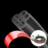 Car Door Rubber Seal Strip Double Layer Protector Seal Noise Insulation