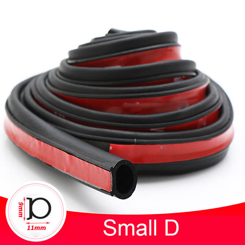 Car Door Seal Strip D Z P Type Noise Insulation Anti-Dust Auto Rubber Sealing Strips