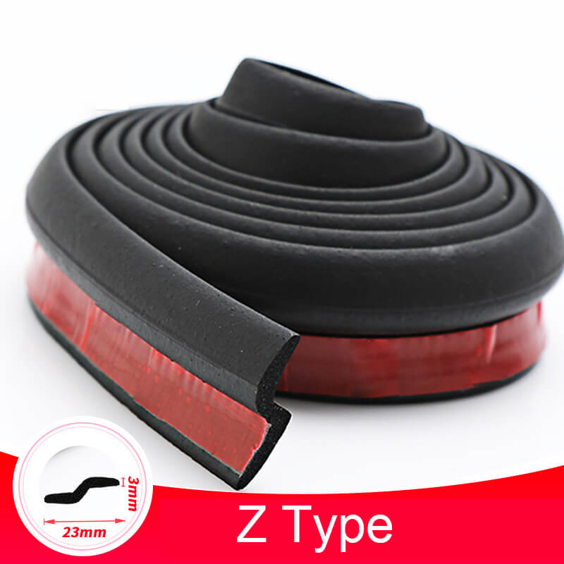 Car Door Seal Strip D Z P Type Noise Insulation Anti-Dust Auto Rubber –  SEAMETAL