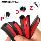Car Door Seal Strip D Z P Type Noise Insulation Anti-Dust Auto Rubber Sealing Strips