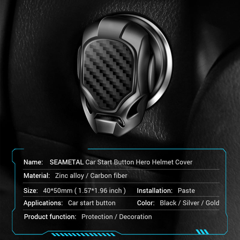 Car Engine Start Stop Button Decor Ring Trim Cover Cap Anti-Scratch