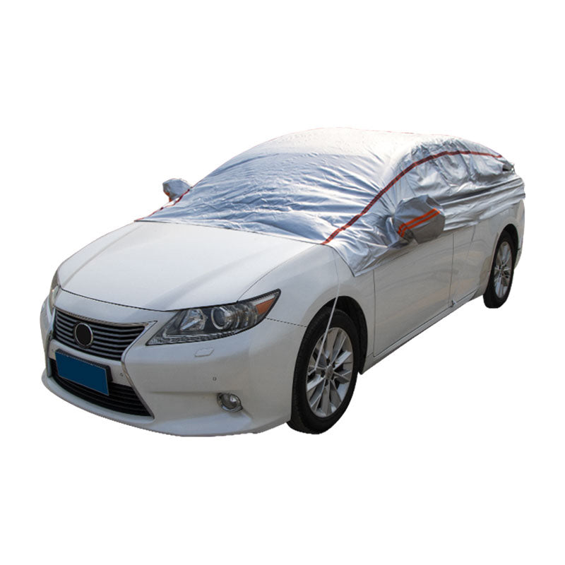 Breathable Car Half Cover Waterproof Scratch Sun Dust Snow Resistant