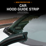 1.8M Car Rubber Strip Car Windshield Guide Strip for Hood Wind Guide Trim Universal Vehicle Spoiler