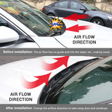 1.8M Car Rubber Strip Car Windshield Guide Strip for Hood Wind Guide Trim Universal Vehicle Spoiler