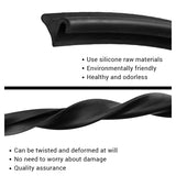 1.8M Car Rubber Strip Car Windshield Guide Strip for Hood Wind Guide Trim Universal Vehicle Spoiler