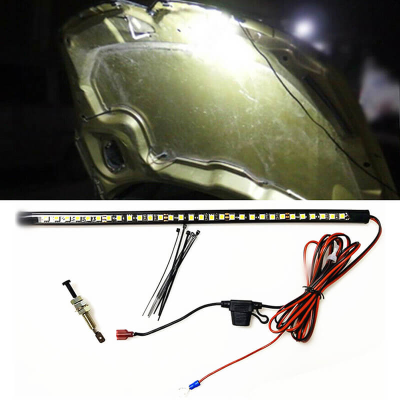 Under Hood Car LED Light Kits With Automatic On/Off Universal Fits Any Vehicle