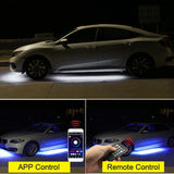 Car Underglow Neon LED Strip Lights APP/Remote Control Auto Underbody RGB Atmosphere Lamp