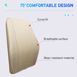 Memory Foam Car Lumbar Back Support Cushion & Headrest Pillow