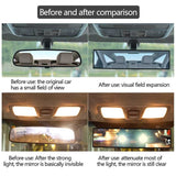 Car Rearview Mirror Interior Auto Reflective Lens Surface Blue Mirror