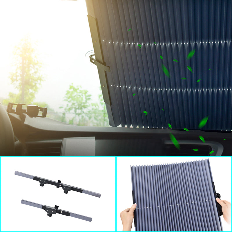 Car Window Retractable Sunshade Anti-UV Foldable Windshield Sunshade