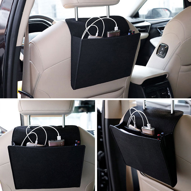 Car Seat Back Storage Bag Non-woven Fabric Multi-Function Auto Organizer Pocket