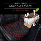 Premium PU Leather Car Seat Covers Cushion with Diamond Stitch