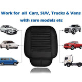 Car Seat Protector Pads Thick Leather Auto Cushion Covers Black