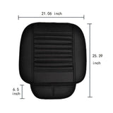 Car Seat Protector Pads Thick Leather Auto Cushion Covers Black