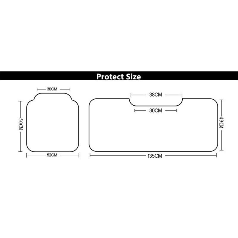 Car Seat Protector Pads Thick Leather Auto Cushion Covers Black