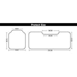 Car Seat Protector Pads Thick Leather Auto Cushion Covers Black