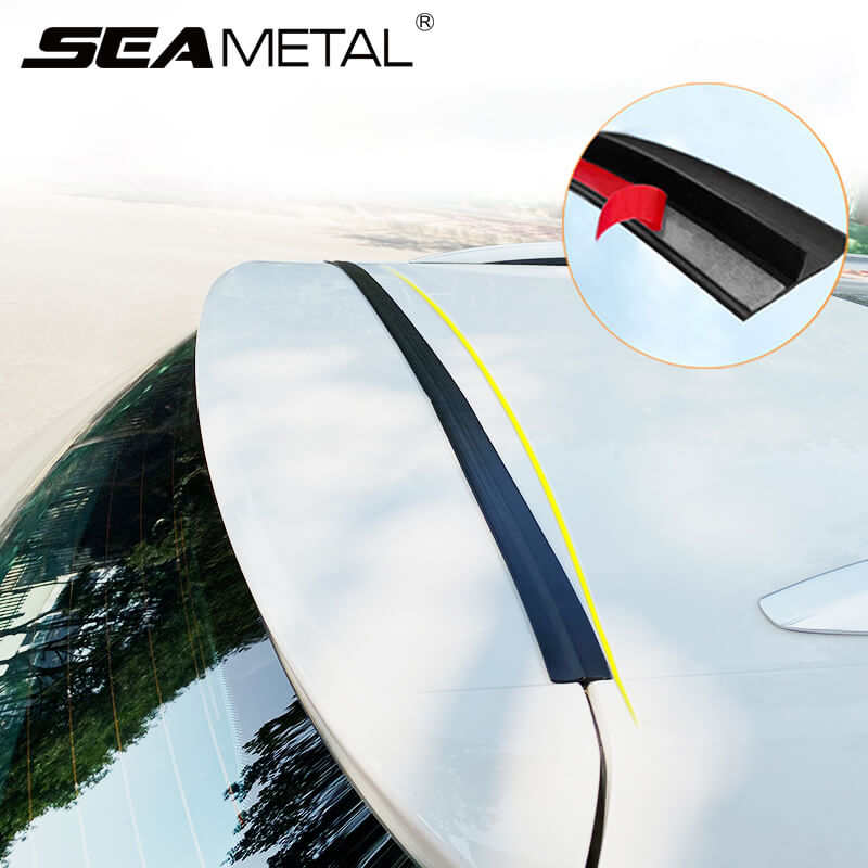 Car Weather Seal Strip for Trunk Lid Gap, 1.5M /4.92Ft Automotive Weather Stripping Dustproof Rubber Sealing Strip for Sedan