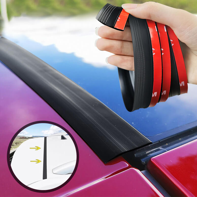 Car Weather Seal Strip for Trunk Lid Gap, 1.5M /4.92Ft Automotive Weather Stripping Dustproof Rubber Sealing Strip for Sedan
