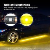 Car Underglow Neon LED Strip Lights APP/Remote Control Auto Underbody RGB Atmosphere Lamp