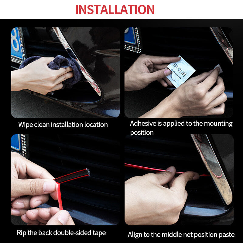 Rim Guard Alloy Wheel Protector Trim Chrome Painted Grille Strip Decals 26ft