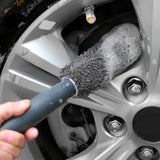 Car Wheel Cleaning Brush Microfiber Wheel Rim Brush Interior Duster