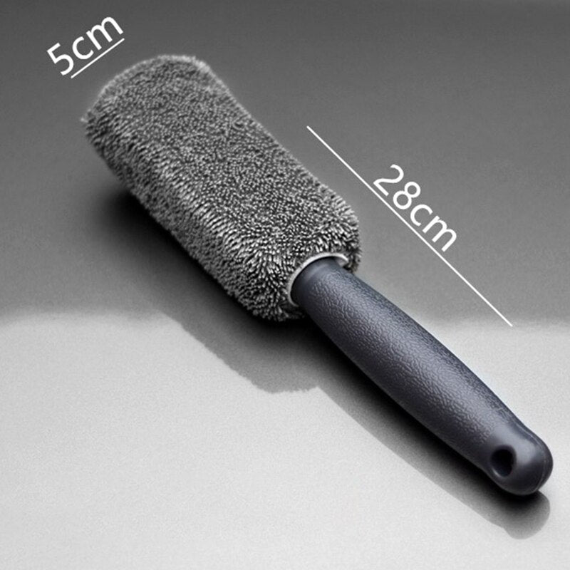 Car Wheel Cleaning Brush Microfiber Wheel Rim Brush Interior Duster