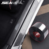 Car Stickers Carbon Fiber Moulding Strip Bumper Strip Door Sill Protector