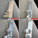 Auto Seat Belt Pads Cute Animal Pink Cat Soft Seat Belt Protector
