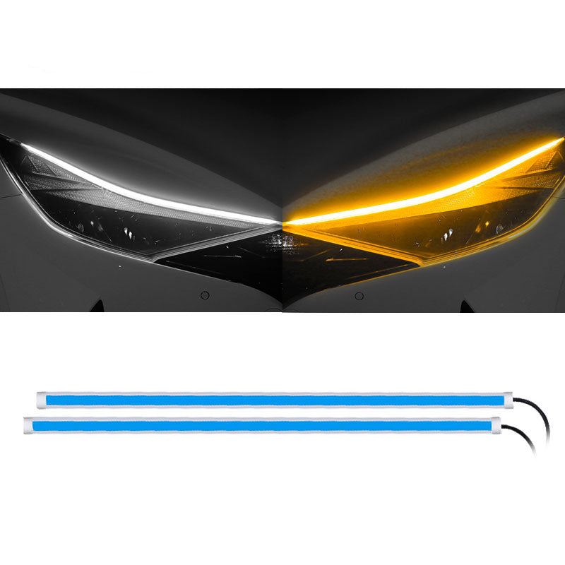 12V Car LED Light Strip DRL Daytime Running Lamp Flexible Turn Signal Lights