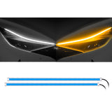 12V Car LED Light Strip DRL Daytime Running Lamp Flexible Turn Signal Lights