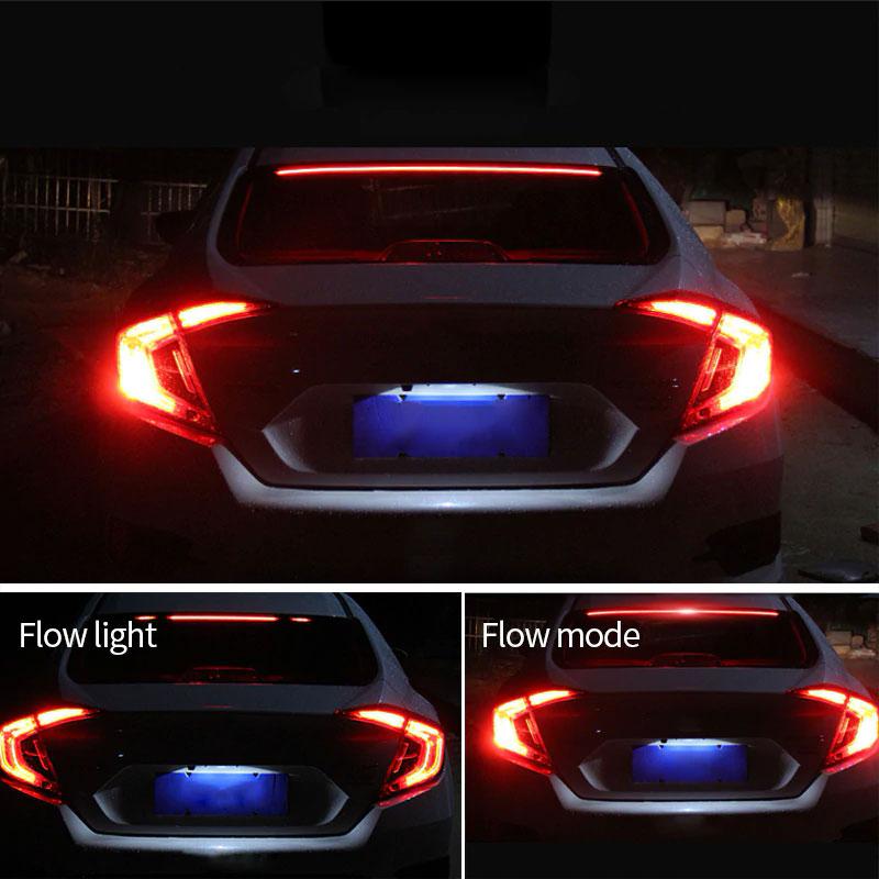 Car Styling Rear Additional Stop LED Lights With Turn Signal Running Light Brake Flexible Strips
