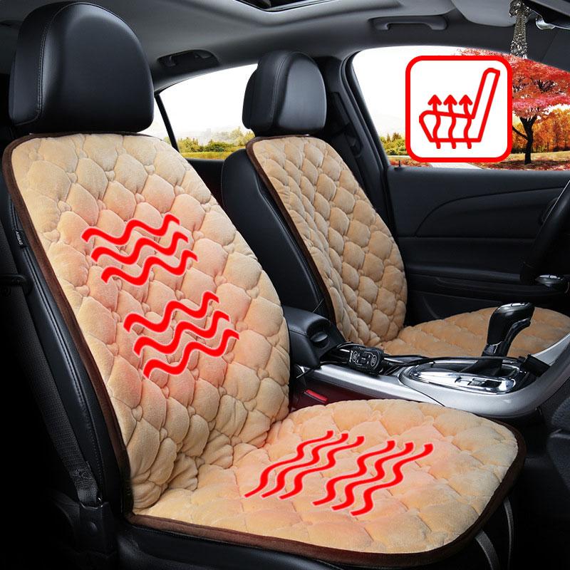 Oxgord Heated Car Seat Cushion with Lumbar Support Heating Pad (12 volts)