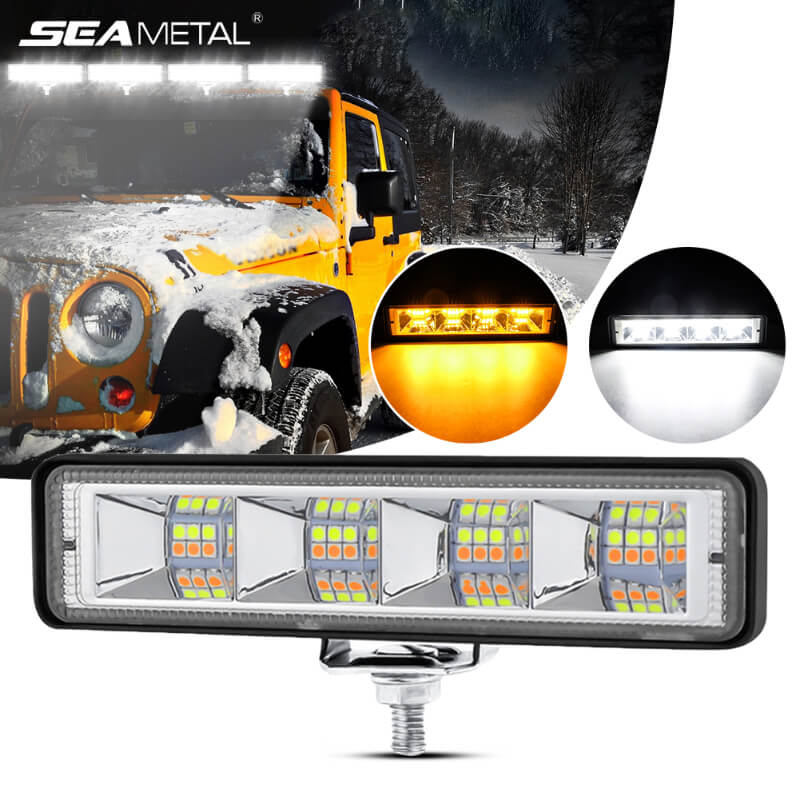 LED Light Bar Highlight Car Work Light 18-24 Lamp Beads Waterproof Off Road Lights