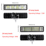 LED Light Bar Highlight Car Work Light 24-28 Lamp Beads Waterproof Off Road Lights