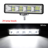 LED Light Bar Highlight Car Work Light 24-28 Lamp Beads Waterproof Off Road Lights