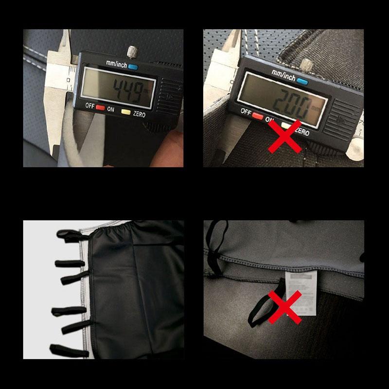 Leather Car Seat Covers Classic Black